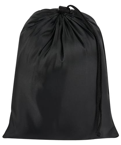 PALTERWEAR Drawstring Bag with Toggle - Nylon Cinch and Ditty Pouch Six Pack (Black, 7 x 9 Inch, Set of 6) - color: Black, size: 7 x 9 Inch