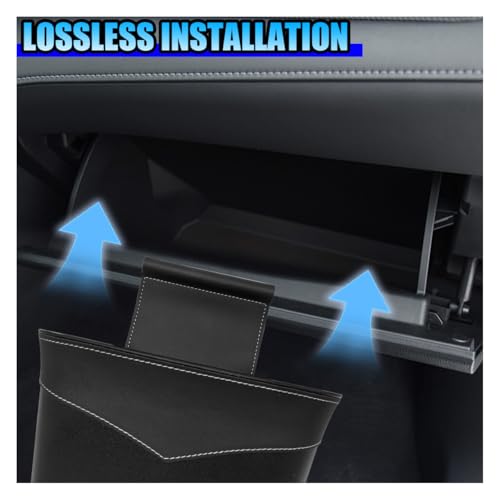 Mini Car Trash Can - Leak-Proof Hanging Car Garbage Can Auto Trash Bag Organizer - Small Garbage Bin Container Vehicle Glove Box Storage Accessories for Cars Home Office (GloveBox) - size: GloveBox