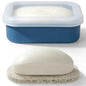 AIMAIAIMAI Compact Leakproof Silicone Travel Soap Case, Portable Soap Container with Drainage Layer - 2026 Travel Essentials for Camping, Gym & Shower (Blue) - color: Blue