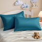 NTBAY Egyptian Cotton Toddler Pillowcases - Set of 2 - Travel Pillow Cases - 500 Thread Count Cotton 13x18 Pillow Covers - Envelope Closure Nursery Pillowcases, 13x18 Inches, Slate Blue - color: Slate Blue