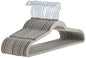 Amazon Basics Slim Velvet Non-Slip Space Saving Suit Clothes Hangers, Sturdy Metal, Gray/Silver, 30-Pack - color: Gray/Silver, size: Pack of 30