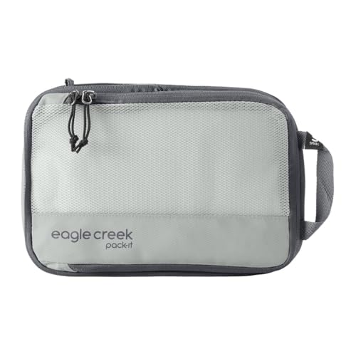 Eagle Creek Pack-It Specter Compression Packing Cubes - Durable, Ultra-Lightweight and Water-Resistant Ripstop Fabric Suitcase Organizer Bags for Clothing and Gear - color: Storm Grey, size: Small