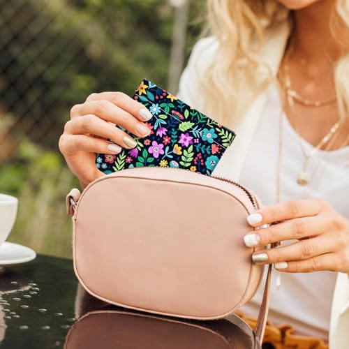 2Pcs PU Leather Small Squeeze Coin Purse Pouch Mini coin Bag Unique And Cute Wallet Cosmetic Bags Change Bag For Women Girls Men Black And White Floral - color: Black And White Floral