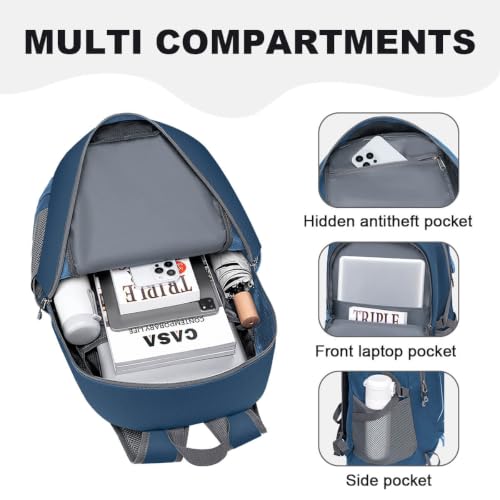 MIYCOO Backpack - Ultra Lightweight Packable Backpack for Travel Camping, Hiking Back Pack Waterproof Foldable Daypack for Men Women Blue - color: Blue