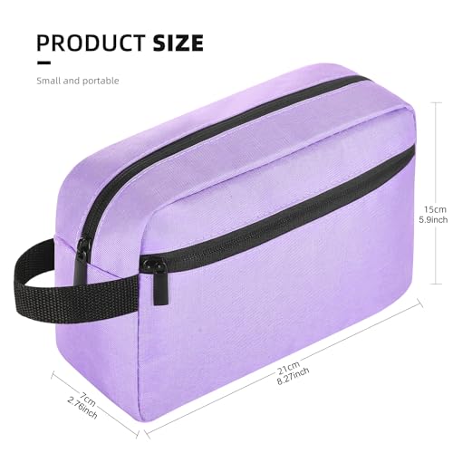 Icramsy Travel Toiletry bag Toiletry bag for women men Hanging Cosmetic bag Travel accessories for Women Men (Purple) - color: Purple