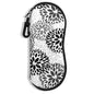 Sunglasses Soft Case, Ultra Light Portable Neoprene Zipper Glasses Case for Men Women - color: Abstract Flower