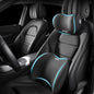 Car Headrest & Lumbar Support Cushion Kit, Ergonomic Car Seat Neck Pillow and Backseat Cushion for Driving Fatigue Relief, Driving Seat Memory Foam Neck Back Rest Pillows (Black) - color: Black