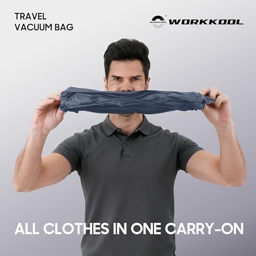 41L Vacuum Packing Cubes for Travel with Pump,Waterproof Travel compression bags for Suitcase, Luggage, Backpack with Manual Air Pump (Grey,Large Volume 41L,2-PACK) - color: Grey-2 packs