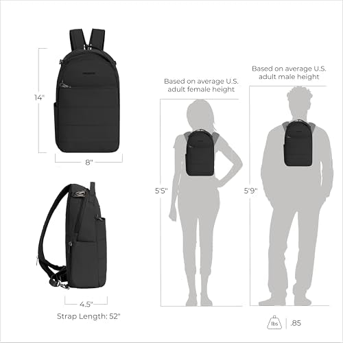 Travelon Anti-Theft Roam Convertible Backpack Sling - color: Black