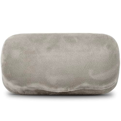 Hard Shell Glasses Case w/Cloth,Velvet Reading Glass, Eyeglass Case, Lightweight, Crush-Resistant, Men & Women - color: Gray Velvet, size: Large