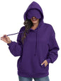 SeSe Code Hoodie With Eye Mask Waffle Hooded Sweatshirts Womens Travel Airplane Sleep Hoodies Mens Oversized Pullover - color: Purple, size: Medium