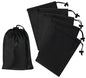 PALTERWEAR Drawstring Bag with Toggle - Nylon Cinch and Ditty Pouch - Six Pack (Black, 5 x 7 Inch, Set of 6) - color: Black, size: 5 x 7 Inch