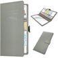 RSAquar Car Registration & Insurance Holder - Leather Glove Box Organizer, Cool Accessories for ID, Driver's License Cards & Essential Documents, Men & Women, Gray - color: Gray