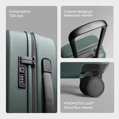 Bellroy Transit Carry-On (41L carry-on luggage, with hard shell and removable packing cells) - Black - color: Black