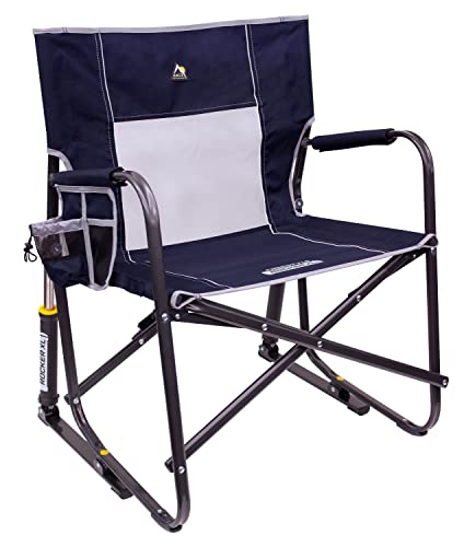 GCI Outdoor Freestyle Rocker XL Portable Folding Rocking Chair and Outdoor Camping Chair - color: Indigo Blue, style: Freestyle Rocker XL