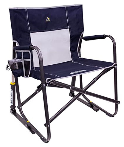 GCI Outdoor Freestyle Rocker XL Portable Folding Rocking Chair and Outdoor Camping Chair - color: Indigo Blue, style: Freestyle Rocker XL