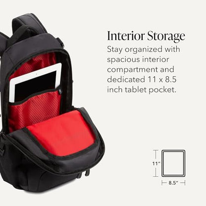 SWISSGEAR City Pack Backpack, Slim Profile, Dark Grey,15.9L, 18-Inch - color: Dark Grey