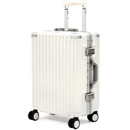 VentureVault Carry On Luggage 22x14x9 Airline Approved, Zipperless Luggage Carry On, Hard Shell Suitcases with TSA Lock, Lightweight Carry On Suitcases with Aluminum Frame (white, 20inch) - color: White, size: 20inch