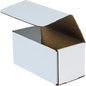 AVIDITI Corrugated Mailing Mailer Boxes Small 6" x 6" x 2" (50 Pack) Cardboard Shipping Box for Packaging Moving Packing Storage - White, 50 Pack - size: 6 x 6 x 2 inches