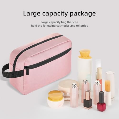 Icramsy Travel Toiletry bag Toiletry bag for women men Hanging Cosmetic bag Travel accessories for Women Men (Pink) - color: Pink