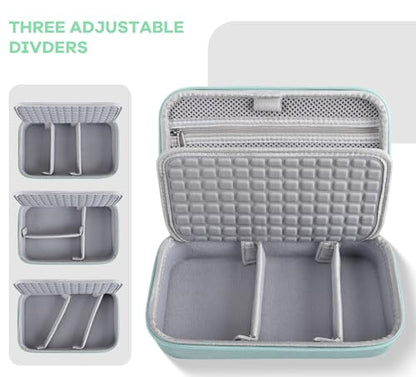 Hard Travel Electronic Organizer Case for MacBook Power Adapter Chargers Cables Power Bank Apple Magic Mouse Apple Pencil USB Flash Disk SD Card Hard Drive Shockproof Accessories Carrying Bag, Green - color: Green