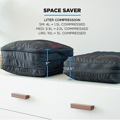 NOMATIC Packing Cubes, Compression Luggage Organizers for Carry-On, Suitcases, Travel Bags, Large - size: Large