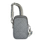 Travelon Anti-Theft Boho 2 Compartment Phone Crossbody - color: Gray Heather