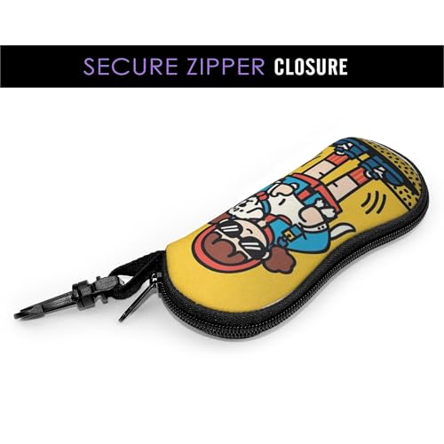 Portable Leather Glasses Case Anti-pressure Glasses Bag Coin Purse Storage Bag Suitable for Men and Women - color: B