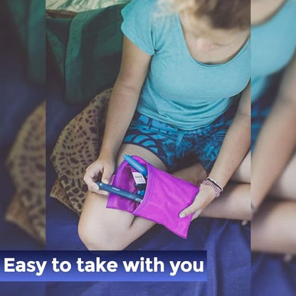 FRIO Cooling Wallet - Insulin Cooler for 45+ Hours of Stress Free On The Go - Purple - Large - color: Purple, size: Large