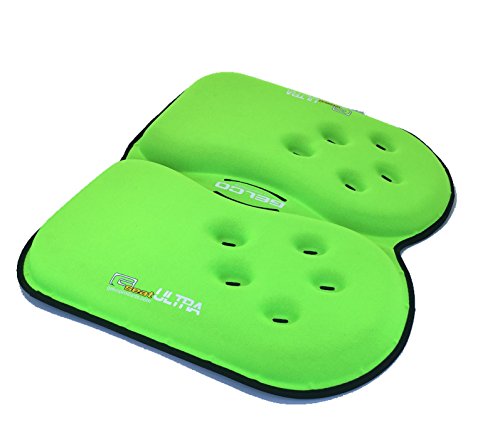 GSeat Ultra Large Gel and Foam Coccyx Seat Cushion for Back Pain Relief, Sciatica, Low Back, Tailbone-Pain, Pressure Relief, Seat Pad for Office, Home, Driving, Meditation Anywhere You Sit.(Green) - color: Green
