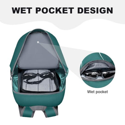 MIYCOO Backpack - Ultra Lightweight Packable Backpack for Travel Camping, Hiking Back Pack Waterproof Foldable Daypack for Men Women Green - color: Green