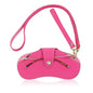 Glasses Case Holder Portable Slim Sunglasses Pouch Soft Eyeglasses Bag Eyewear Sleeve For Women Men - color: Cerise