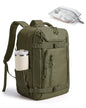 BAGSMART 35L Travel Backpack for Women & Men Fits 17-Inch Laptop, Airline Approved Carry On Backpack with Wet Pocket & Shoe Pouch, Water-Resistant Personal Item Travel Bag, Olive green - color: Olive Green