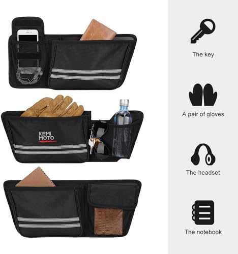 KEMIMOTO Motorcycle Rear Trunk Organizer Hard Liner Bag Compatible with Street Glide Road King Road Glide Trike 2014-2024 2025 - style: Without Hook