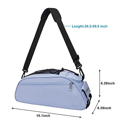 MOSISO Bike Rack Bag, Waterproof Bicycle Trunk Pannier Rear Seat Pouch Cycling Bike Carrier Backseat Storage Luggage Saddle Shoulder Bag - color: Airy Blue