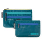 Travelon World Travel Essentials Set of 2 Currency and Passport Organizers - color: Peacock Teal