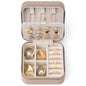 VLANDO Bridesmaid Proposal Gifts - Travel Jewelry Case, Small Travel Jewelry Organizer Box for Girls Women - Toffee - color: Toffee