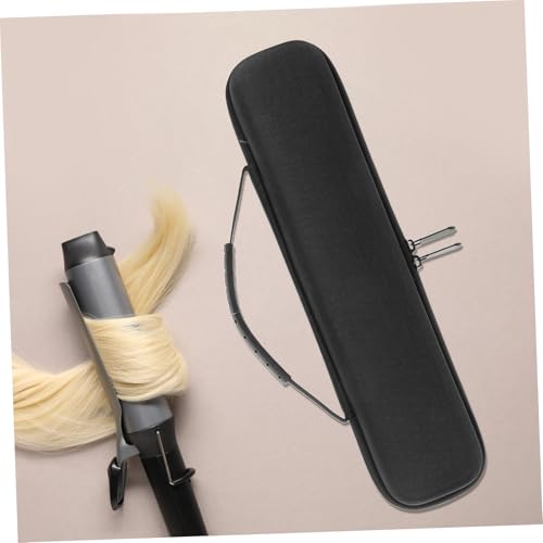 FOMIYES Hair Straightener Protective Case Travel Hair Straightener Bag Eva Storage Pouch for Styling Tools - color: Black