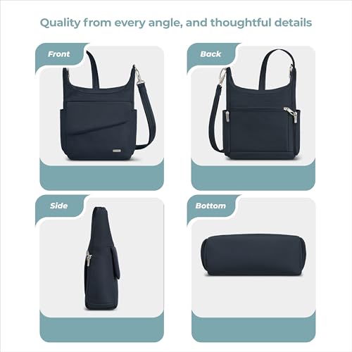 Travelon Anti-Theft Classic Messenger Bag - color: Midnight