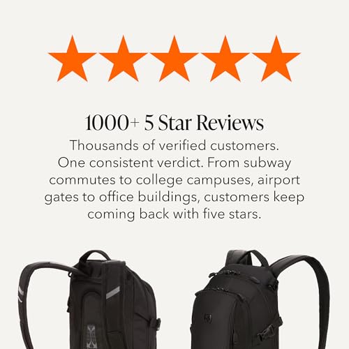 SwissGear 3598 Backpack Narrow Daypack, Black Ballistic, 18-Inch - color: Black Ballistic
