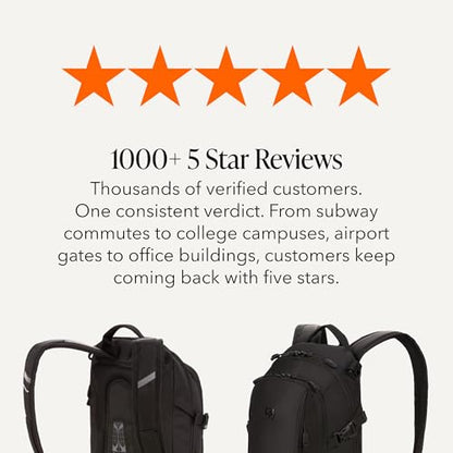 SwissGear 3598 Backpack Narrow Daypack, Black Ballistic, 18-Inch - color: Black Ballistic