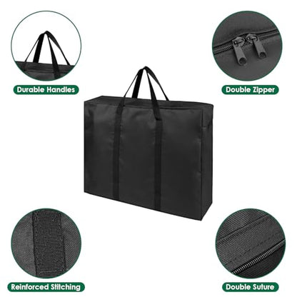 Folding Table Storage Bag, Waterproof Heavy Duty Large Carrying Bag for 8FT Picnic/Camp Tables, Portable Cover with Durable Handles (bag only) - 49" D x 30" W x 4.5" H - size: 8FT Folding Table Bag