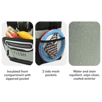 Titan by Arctic Zone Deep Freeze Cooler - Zipperless Hardbody Cooler - Deep Freeze Insulation, HardBody Liner, and SmartShelf - color: Seagrass, size: 9 Can