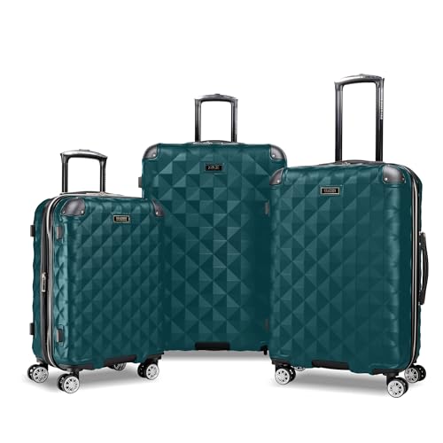 Kenneth Cole REACTION Diamond Tower Collection Lightweight Hardside Expandable 8-Wheel Spinner Travel Luggage, Deep Teal, 3-Piece Set (20", 24", & 28") - color: Deep Teal, size: 3-Piece Set (20", 24", & 28")