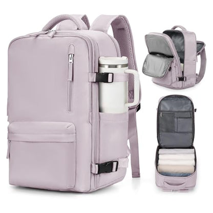 VGCUB Carry on Travel Backpack for Women Men Large Laptop Gym Work Frontier Airlines Personal Item Bag Business Airport Lightweight Backpack Flight Approved Mochilas de Viaje,Pink - color: Pink, style: Large