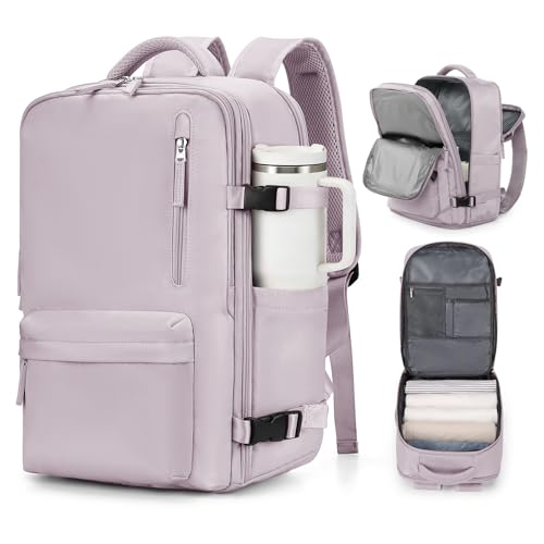 VGCUB Carry on Travel Backpack for Women Men Large Laptop Gym Work Frontier Airlines Personal Item Bag Business Airport Lightweight Backpack Flight Approved Mochilas de Viaje,Pink - color: Pink, style: Large