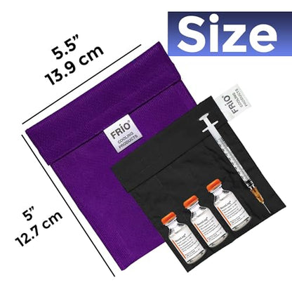 FRIO Cooling Wallet - Insulin Cooler for 45+ Hours of Stress Free On The Go - Purple - Small - color: Purple, size: Small