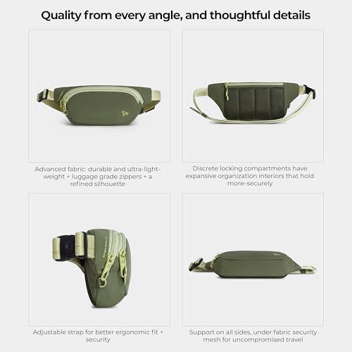 Travelon Anti-Theft The Voyages Waist Pack - color: Olive