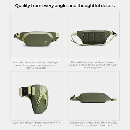 Travelon Anti-Theft The Voyages Waist Pack - color: Olive