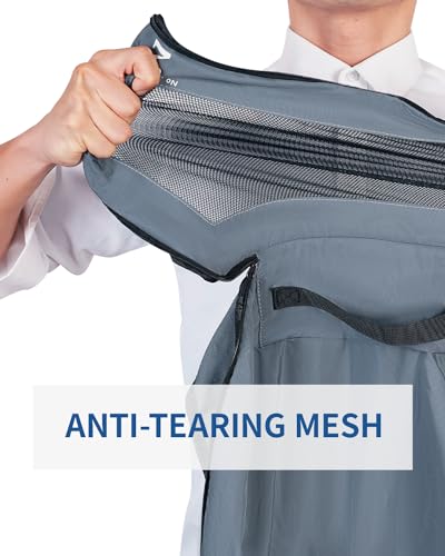 ECOHUB 7 Set Packing Cubes Tear-Resistant Luggage Packing Organizers with Number Icon for Travel Accessories Luggage Suitcase Machine Washable Packing Cubes (Grey) - color: Grey-No Compress, size: 7 Set Packing Cubes